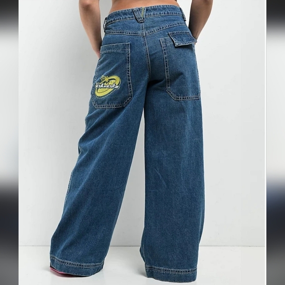 A.LAB Analog Bitmap Log On Raver Denim Jeans Women’s Size 16 - Picture 1 of 13